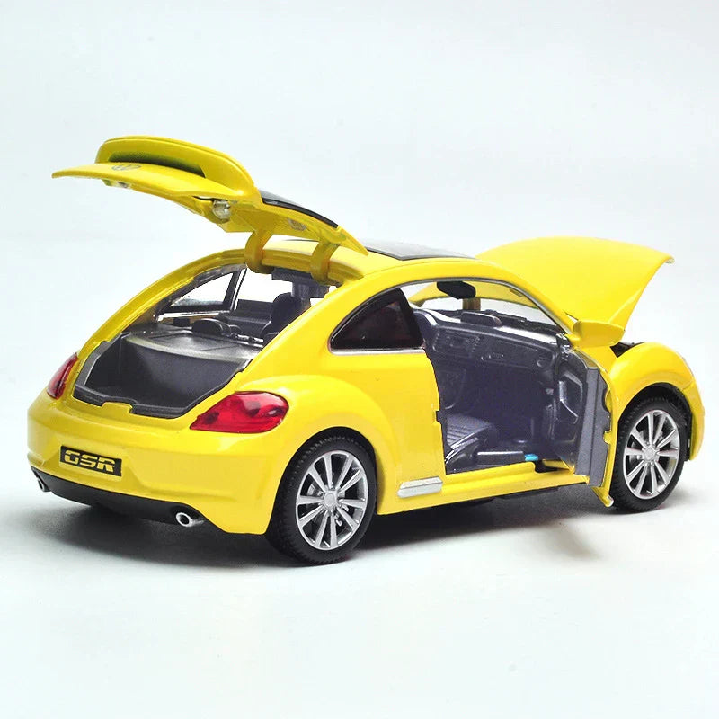 Volkswagen Beetle Diecast Car with Openable Doors | 1:24 Scale Model