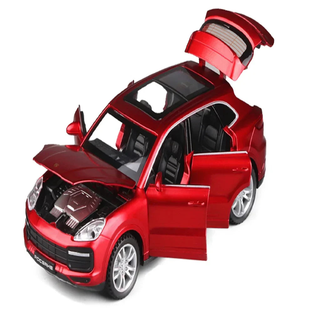 Porsche 911 Cayenne Turbo Diecast Car with Openable Doors | 1:24 Scale Model
