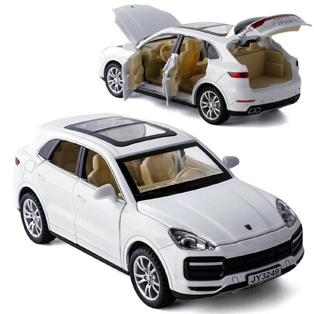 Porsche 911 Cayenne Turbo Diecast Car with Openable Doors | 1:24 Scale Model