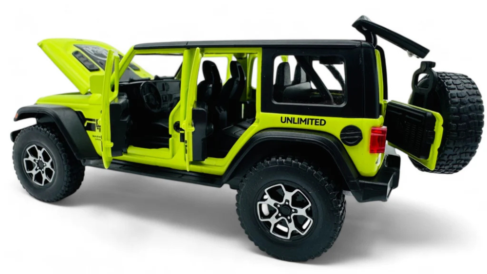 Jeep Wrangler diecast  Model Car – 1:24 Alloy Toy