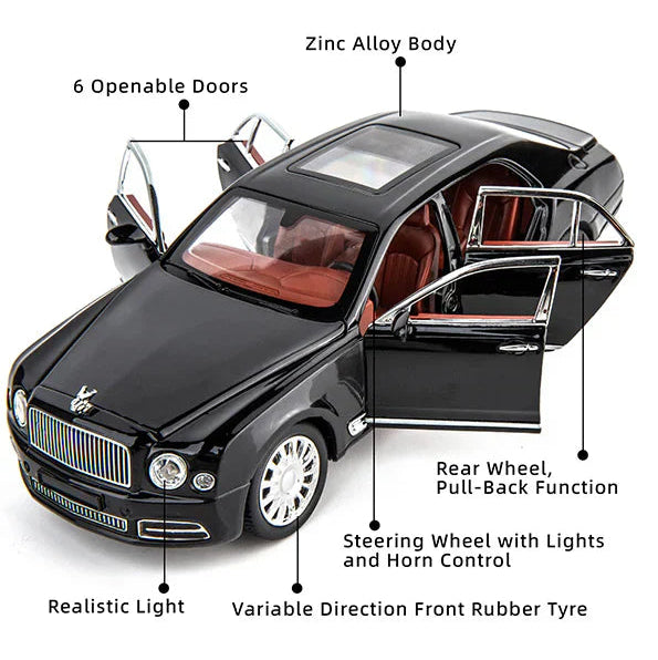 Bentley Mulsanne 1:18 diecast Scale Model Car - Big Size