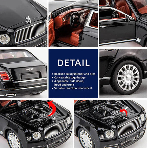 Bentley Mulsanne 1:18 diecast Scale Model Car - Big Size