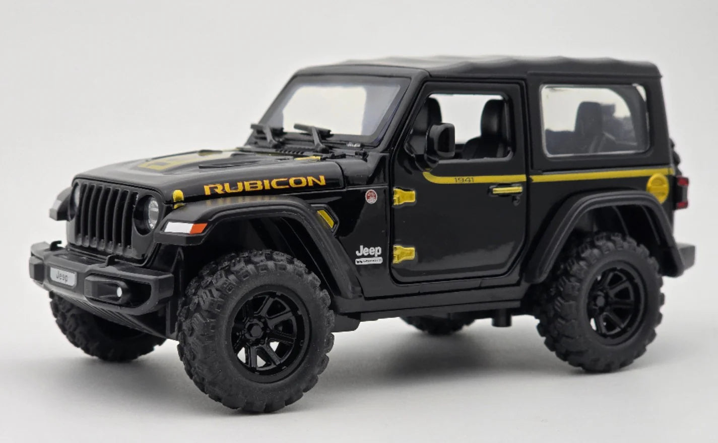 Jeep Wrangler Rubicon 3 Door 1:32 Removable Top diecast scale model car collectible