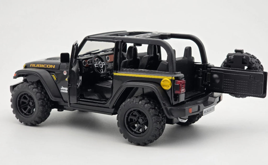 Jeep Wrangler Rubicon 3 Door 1:32 Removable Top diecast scale model car collectible