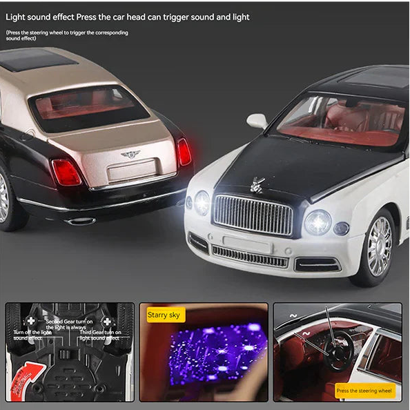 Bentley Mulsanne 1:18 diecast Scale Model Car - Big Size