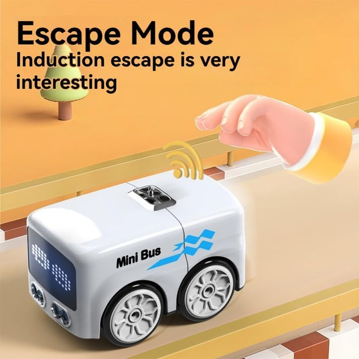 Magic Bus - Follow Line Car, Auto LED Expression Lights & 4 Play Modes