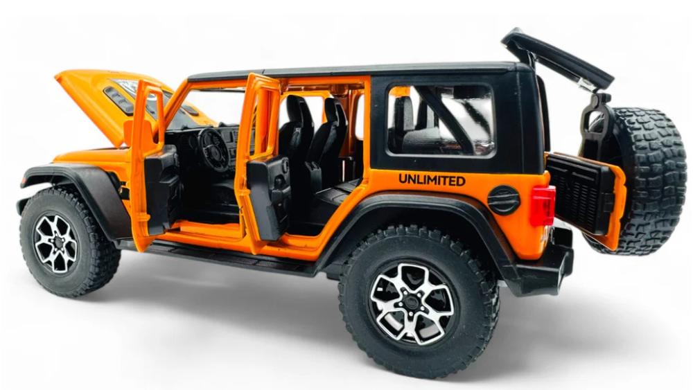 Jeep Wrangler diecast  Model Car – 1:24 Alloy Toy