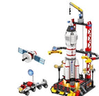 Space Rocket Launch Control Center Building Block Set