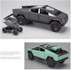 Tesla Cyber Truck Pick-up Trailer Camper 1:24 Diecast Scale Model Car