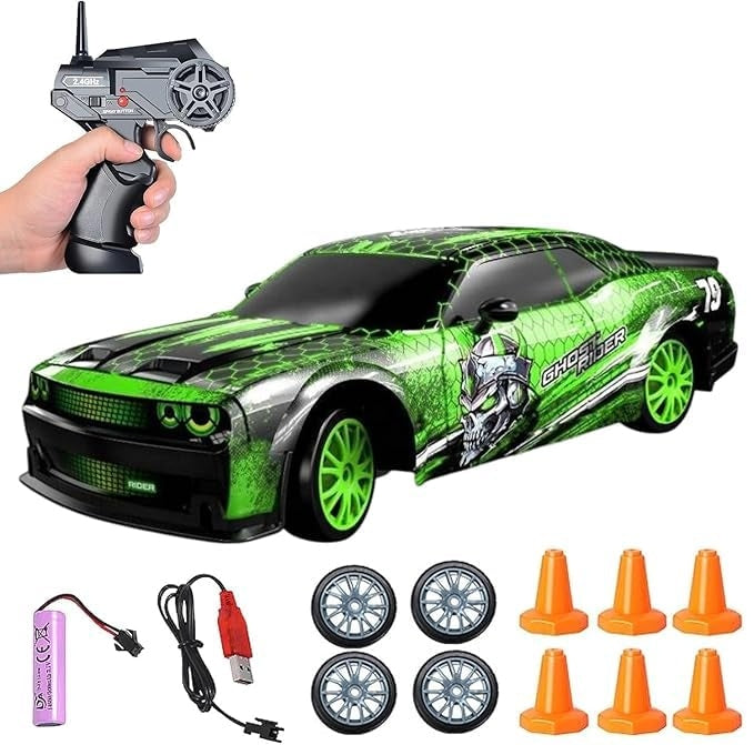 Ghost Arrive Green Edition with Drift Remote & Accessories Car 1:24 Scale