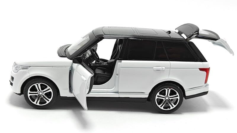 Range Rover SUV Diecast Car - Pull Back, Openable Doors & Lights - 1:24