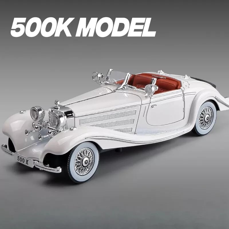 1936 Mercedes-Benz 500K 1:18 roadster  diecast scale model car - Big Size
