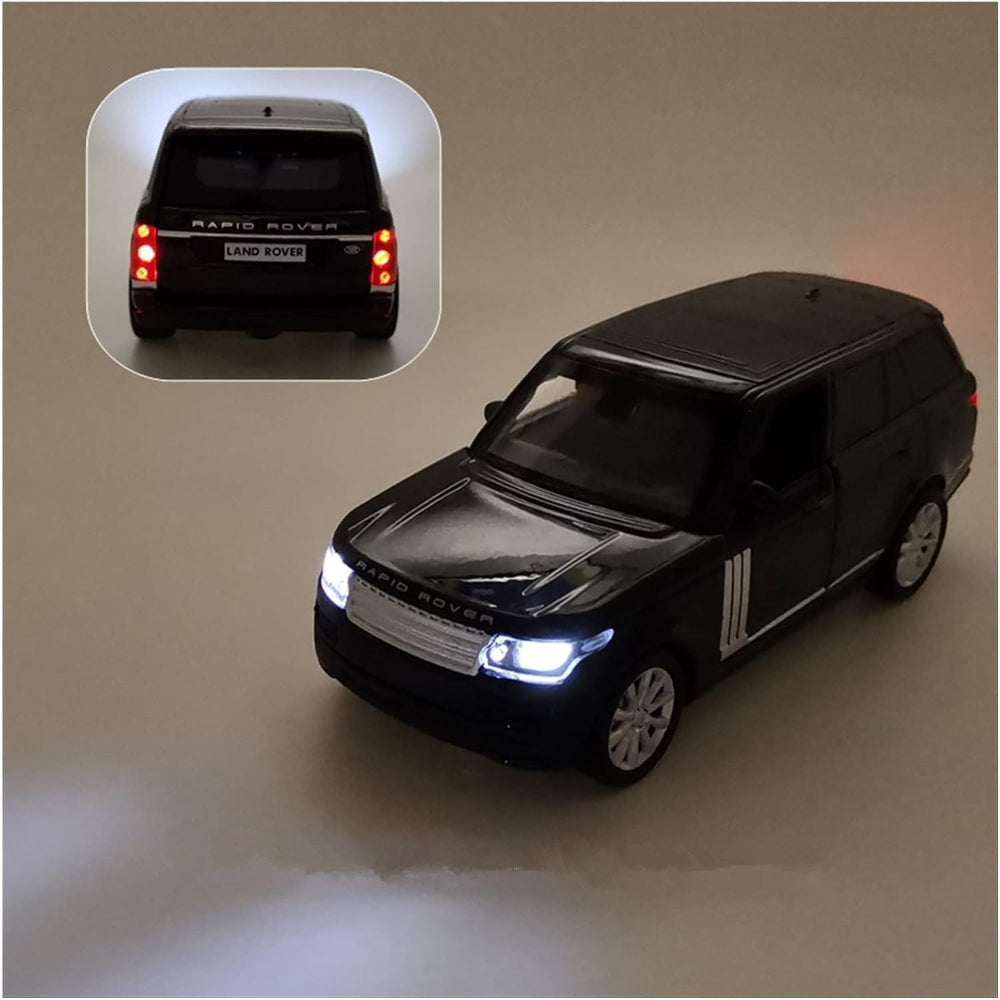 Range Rover SUV Diecast Car - Pull Back, Openable Doors & Lights - 1:24