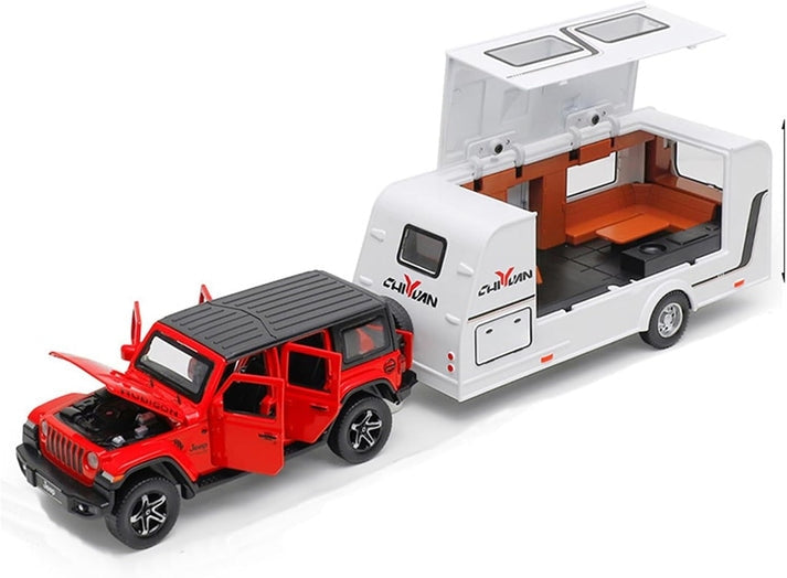 Jeep Rubicon Trailer 1:18 Diecast Scale Model Car