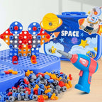 Creative Screw Puzzle Space Suitcase Toy Set