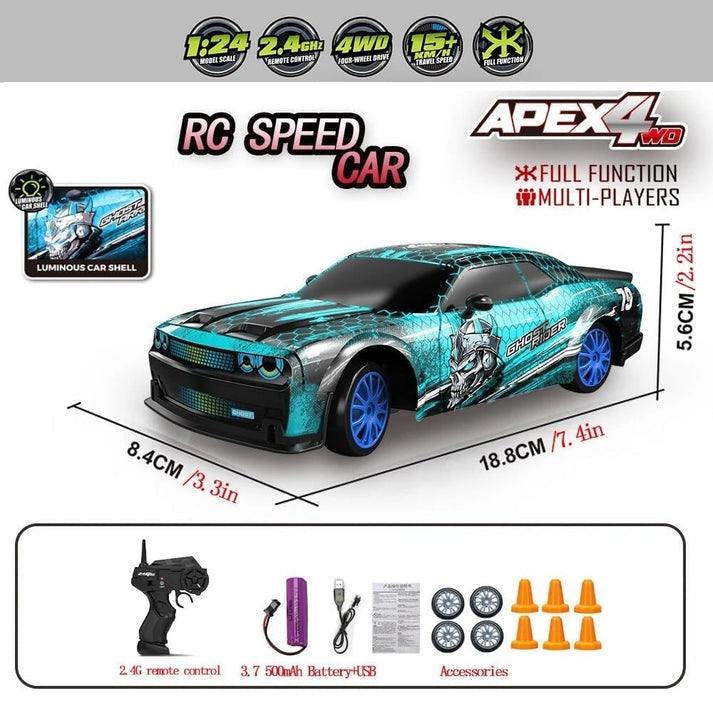 Ghost Ages 1:24 Scale Remote Control RC Drift Car