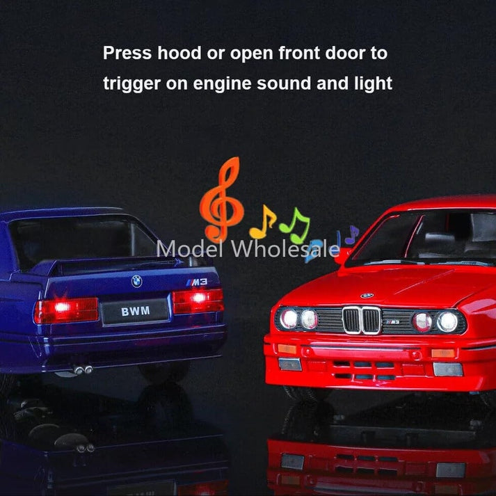 BMW E30 M3 Sport 1:24 Diecast Scale Model Car