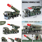 PULL BACK & GO MISSILE LAUNCHER TRUCK FOR KIDS - MISSILE VEHICLE MODEL