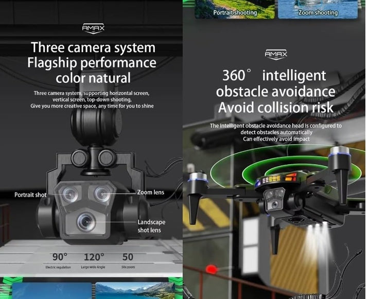 Dual 4K Camera RC Quadcopter Drone