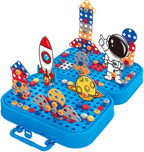 Creative Screw Puzzle Space Suitcase Toy Set