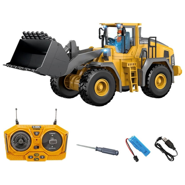 TOYS 1:24 Scale Diecast Yigong TG258-G Remote Control Wheel Loader