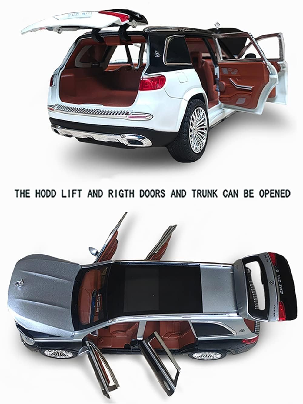 Mercedes-Benz Maybach GLS600 1:18 diecast scale model car - Big Size