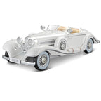 Vintage 1936 Mercedes Benz 500K 1:18 Roadster diecast scale model car collectible