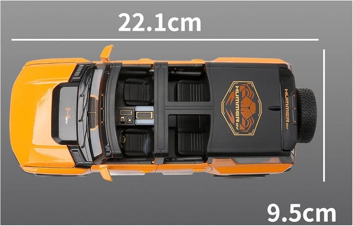 BIG SIZE HUMMER EV 1:18 Diecast Scale Model Car
