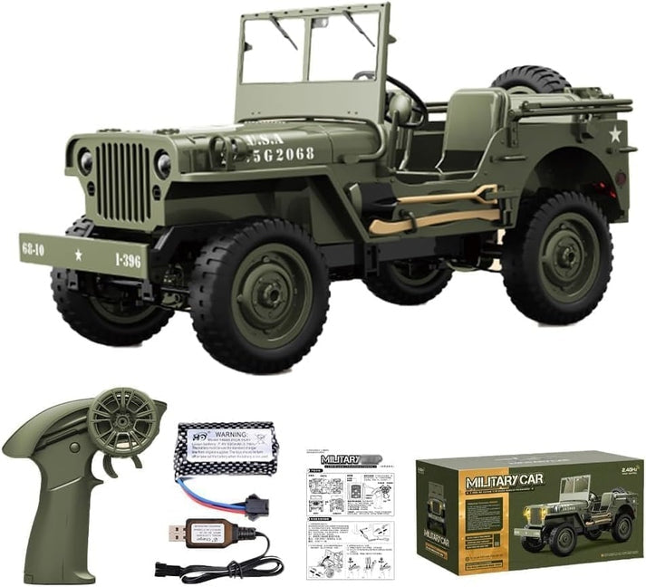 JJRC C8815 1/10 Scale Willys MB Military Jeep RC Truck
