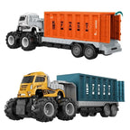 Diecast Alloy Logistic Toys With Friction Powered Miniature