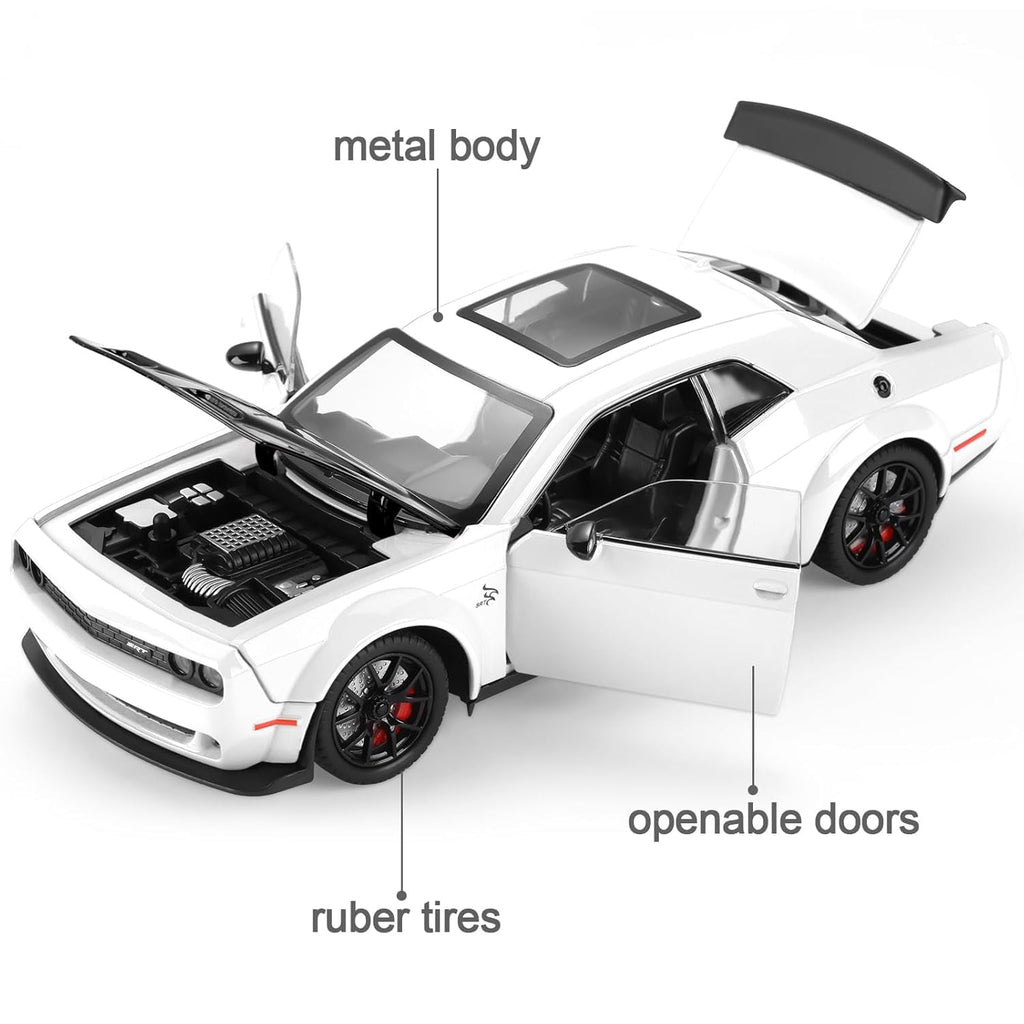 Dodge Challenger SRT Demon V8 1:18 diecast scale model car - Big Size