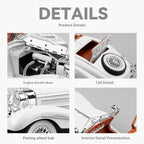 1936 Mercedes-Benz 500K 1:18 roadster  diecast scale model car - Big Size