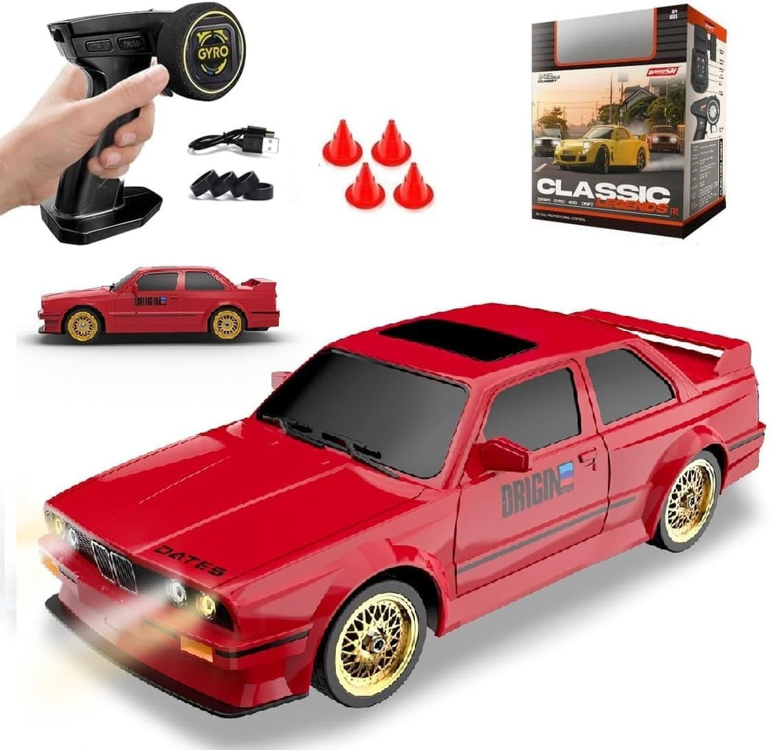 BMW Classic Red Drift With Remote & Accessories Car 1:18 Scale