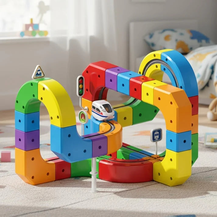 51pcs Electric Train - STEM Educational Flexible Race Track
