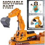 Excavator Toy Metal Head Bulldozer Long Crane