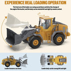 TOYS 1:24 Scale Diecast Yigong TG258-G Remote Control Wheel Loader