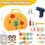 Creative Screw Puzzle Suitcase Toy Set