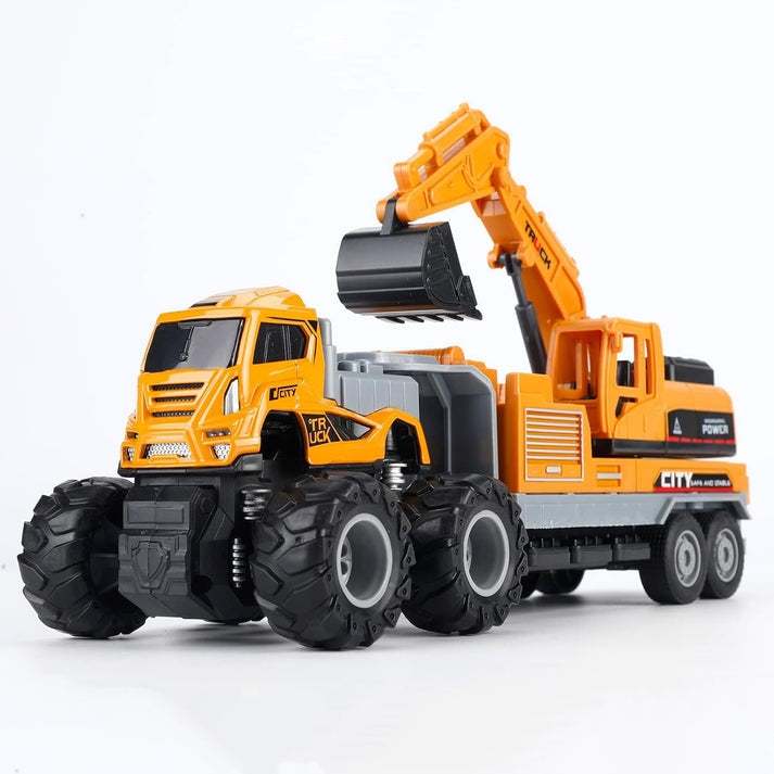 Excavator Toy Metal Head Bulldozer Long Crane