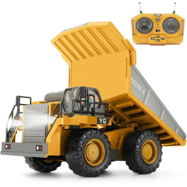TOYS 1:24 Scale Diecast Remote Control Construction Dump Truck