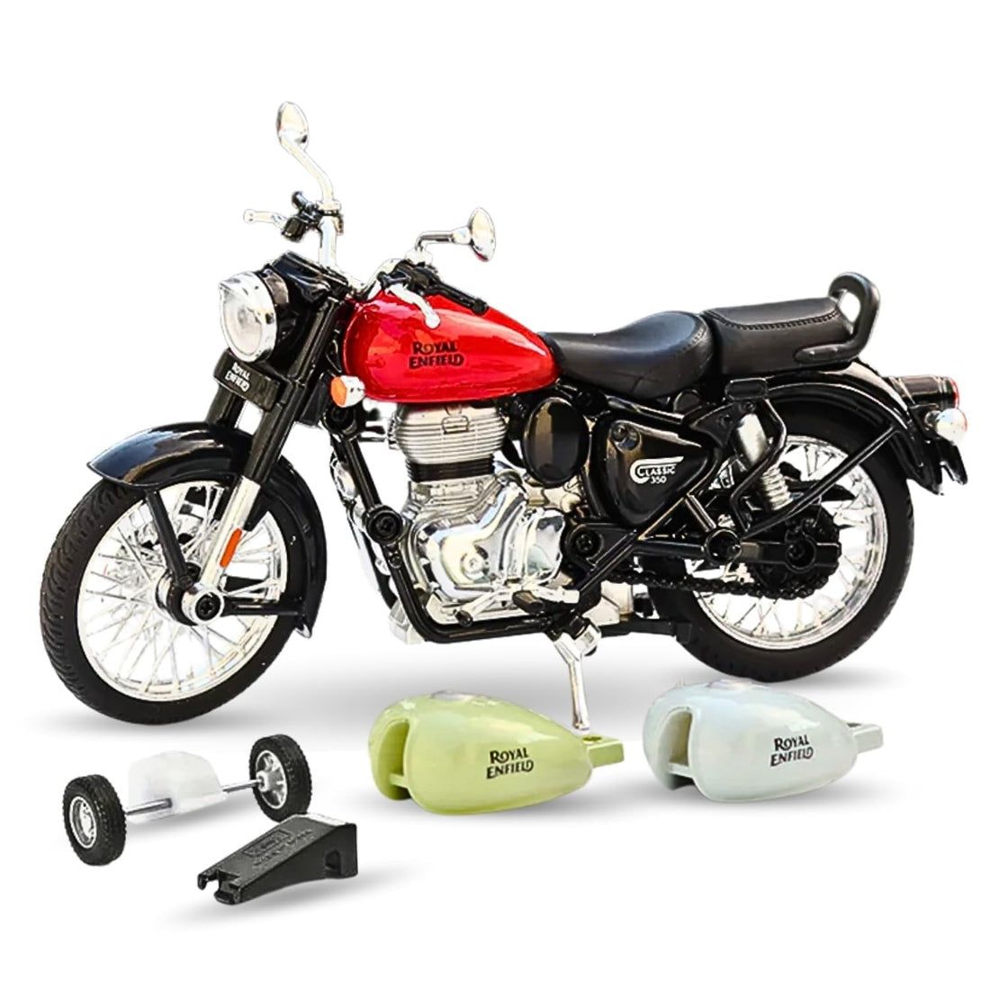 Royal Enfield 1:15 Scale Diecast Motorcycle Model Toy
