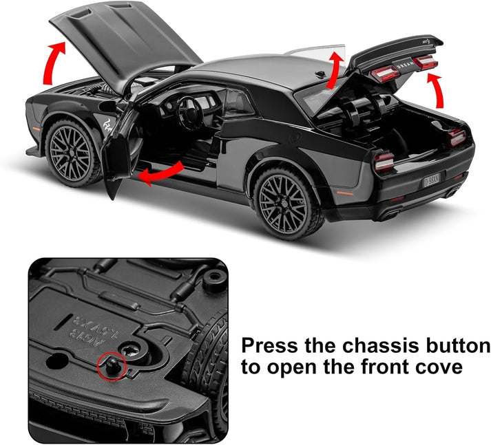 Dodge Challenger SRT Hellcat 1:24 Diecast Scale Model Car