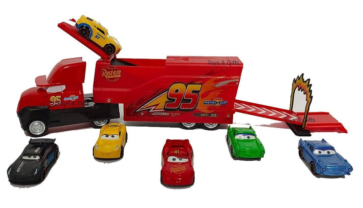 SET OF 7 PIXAR CARS 3 LIGHTNING MCQUEEN JACKSON STORM MACK UNCLE TRUCK