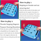 Magnet Chess Game - 2024 Newest Magnetic Chess Game,Family Board Games for Kids and Adults,Board Strategy Game Suitable for Multi-Player,Children Thinking Magnetic Chess Board (1 Set)