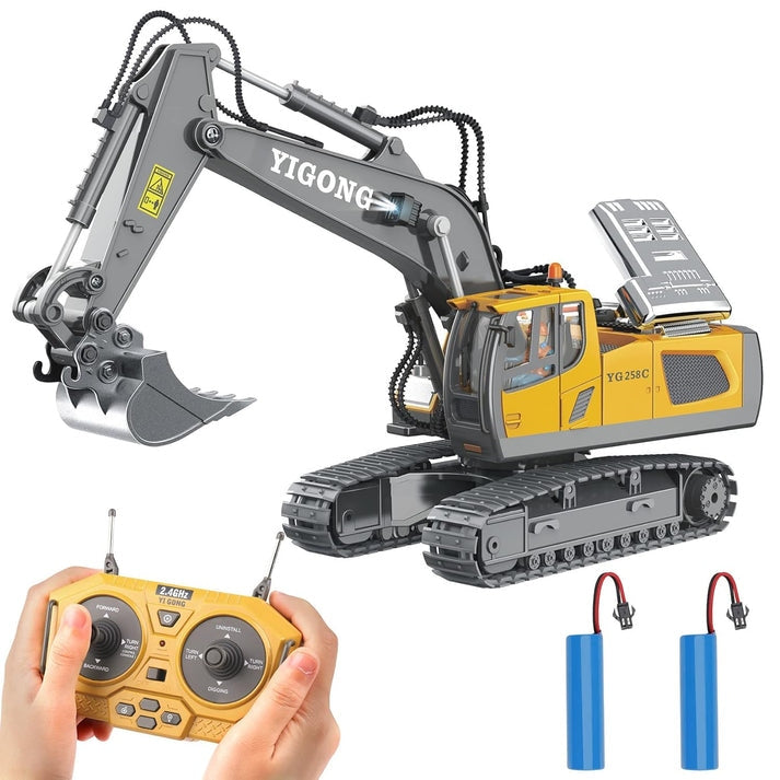 TOYS 1:24 Scale Diecast Yigong YG 258C Remote Control Excavator