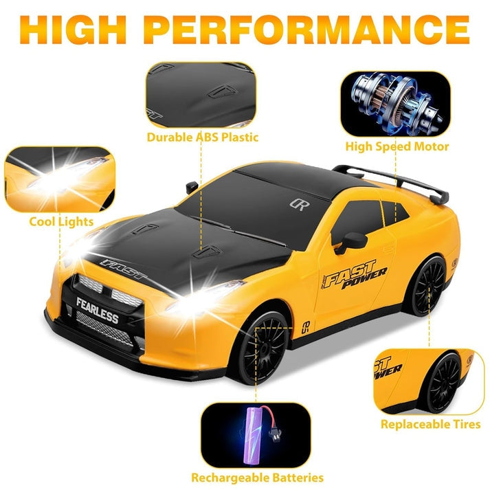 Fearless Orange Edition with Drift Remote & Accessories Car 1:24 Scale