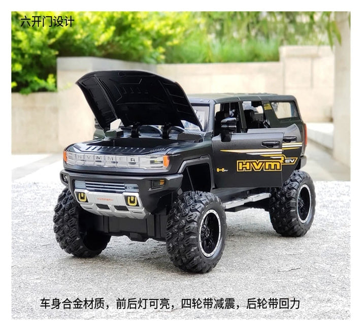 BIG SIZE HUMMER EV 1:18 Diecast Scale Model Car