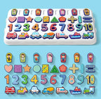 Kids Toddlers Education Table 5 in 1 Early Learning Shape Matching Mathematical Counting Magnetic Fishing Table Toy