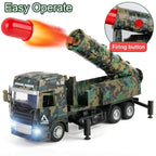 PULL BACK & GO MISSILE LAUNCHER TRUCK FOR KIDS - MISSILE VEHICLE MODEL