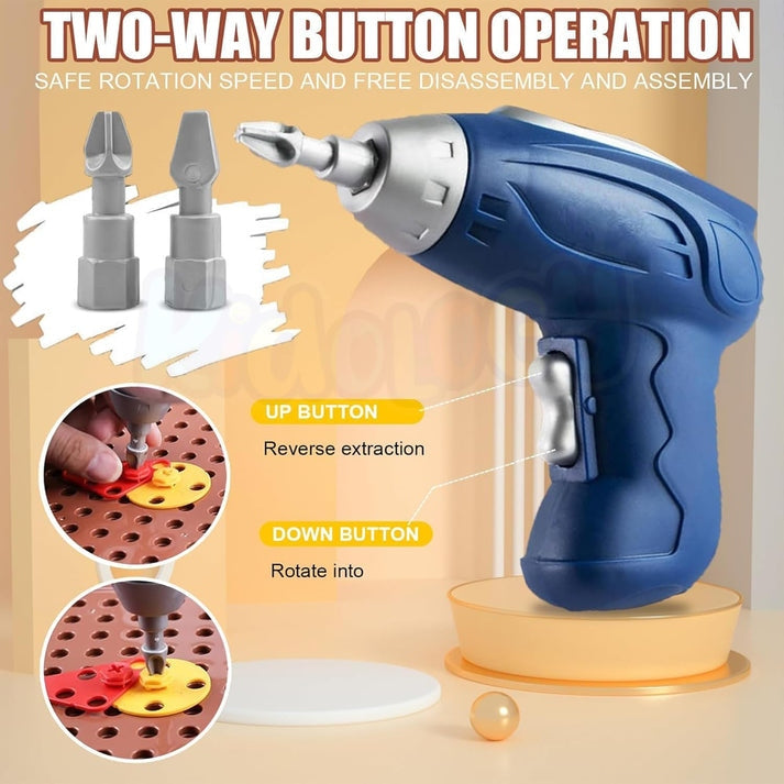 Creative Screw Puzzle Suitcase Toy Set