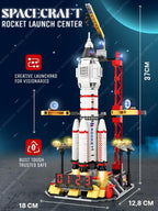Space Rocket Launch Control Center Building Block Set